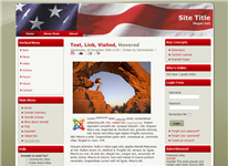 Joomla Boy Scout Flag Red Template